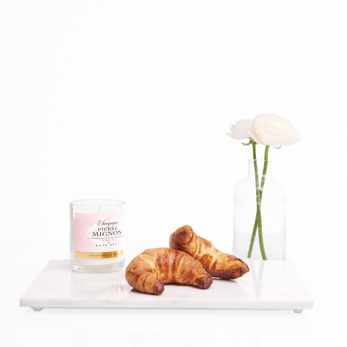 PIERRE MIGNON ROSÉ CHAMPAGNER & KERZE